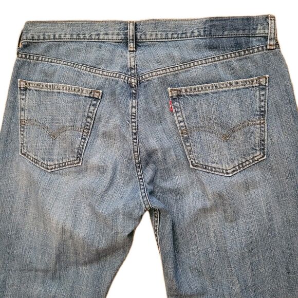 Levi's 559 Jeans Mens 36X35 (Tag 36X34) Blue Relaxed Straight Red Tab Jeans - Picture 3 of 12